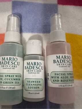 Mario Badescu Facial Spray & Cleansing Trio - Green, Pink, White